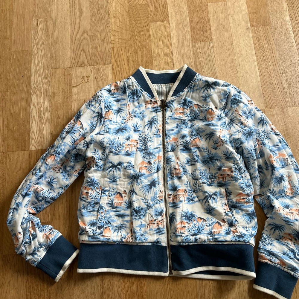 Faherty Reversable Bomber Jacket - Size Medium *G… - image 2